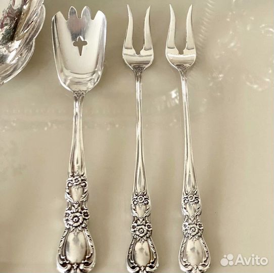 Посеребренные столовые приборы