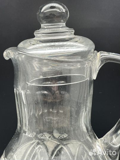 Графин кувшин и кружки хрусталь СССР