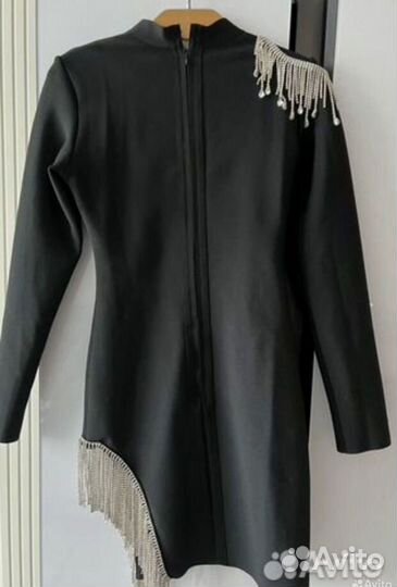 Роскошное бандажное платье со стазами