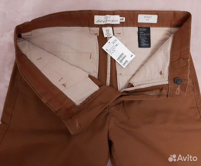 Брюки H&M. W32. Skinny Fit. Оригинал