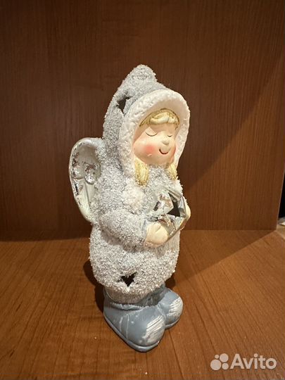 Новогодняя керамическая фигурка ангел