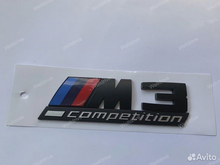 Шильд M3 Competition BMW 3 G20 черный матовый