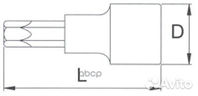 Головка торцевая с вставкой torx 1/4