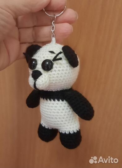 Мягкая игрушка брелок подвеска гусь тигр панда