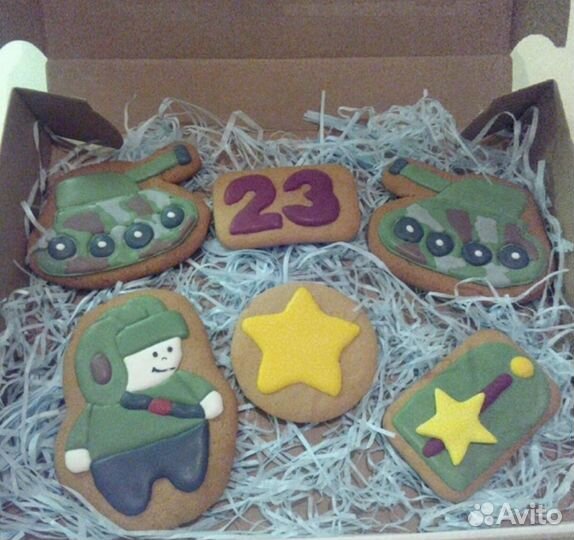 Коллекция пряников на 23 февраля 8 марта