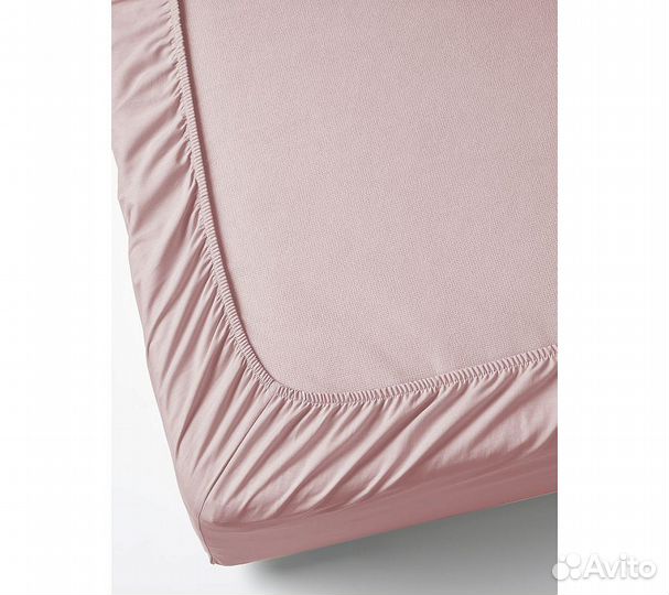 Простынь GoodNight Сатин 160х200х20 Розовый на рез