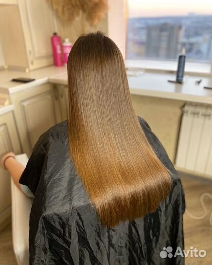 Кератиновое выпрямление