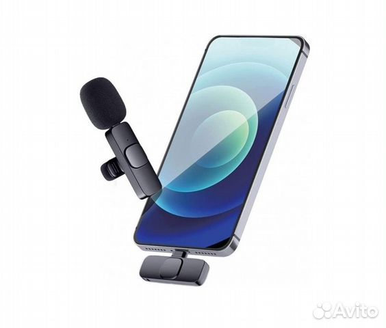 Микрофон-петличка K9, беспроводной, Lightning