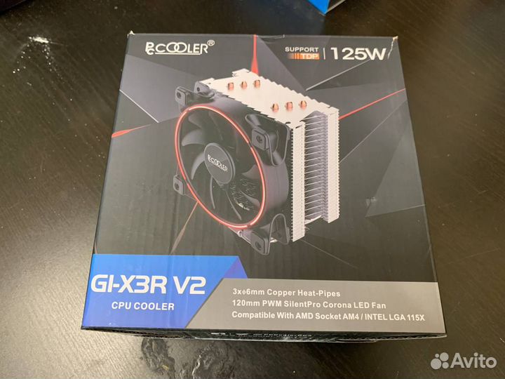 Башенный кулер PCCooler Gl-X3R V2 125W AM4/115x