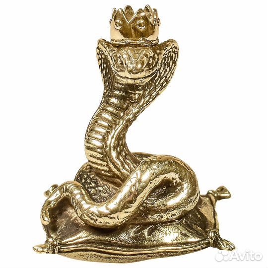 Статуэтка Змея Принцесса из латуни