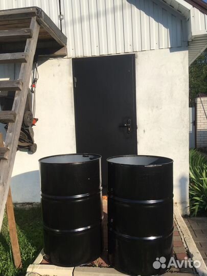 Бочка садовая металлическая 200 л