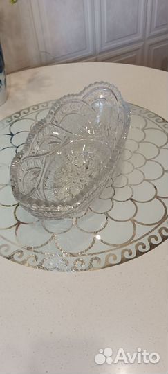 Ваза хрустальная ладья