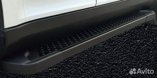 Пороги алюминиевые Almond Black для Chevrolet TrailBlazer 2013-2018