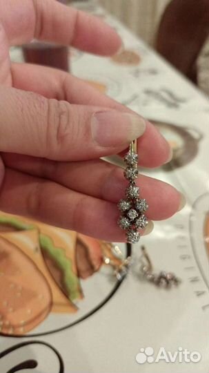 Комплект с бриллиантами