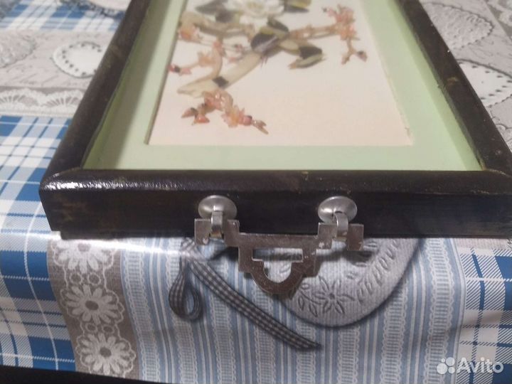 Картина из перламутра 1980г китай