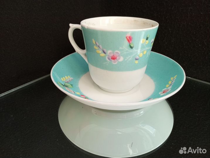 Чайная пара М.С.Кузнецов в Дулëве 19 век