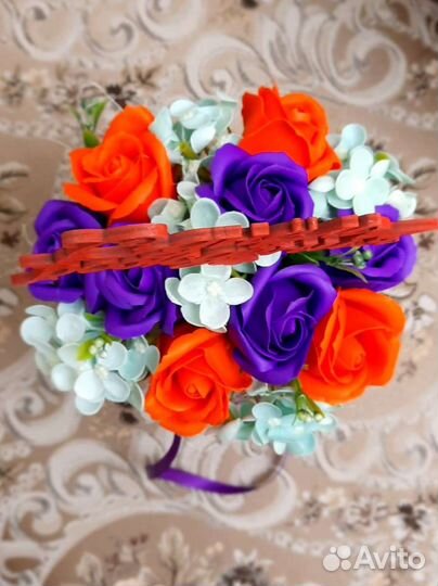 Букеты из мыльных цветов