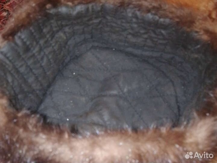 Норковая шапка мужская