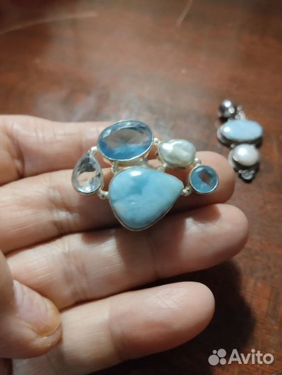 Кольцо серебро