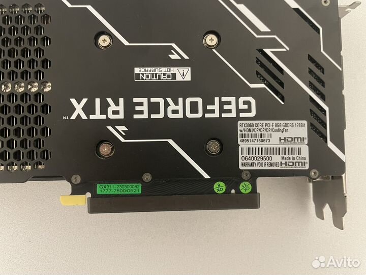 Видеокарта rtx 3060 8gb