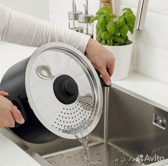 Крышка для кастрюли IKEA Хемлагад диаметр 24 см