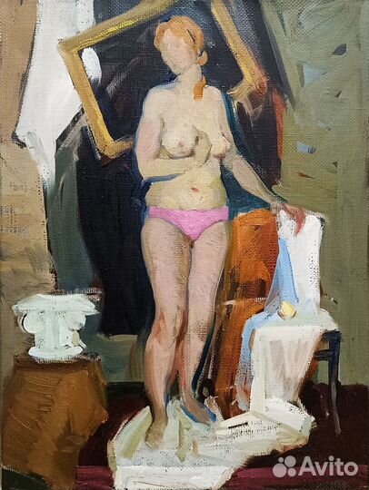 Картина маслом этюд