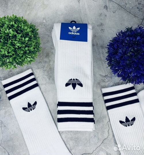 Носки Adidas Solid белые оригинал