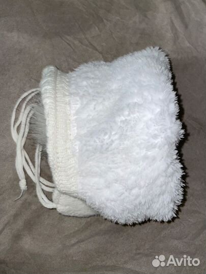 Тёплая зимняя шапка для девочки