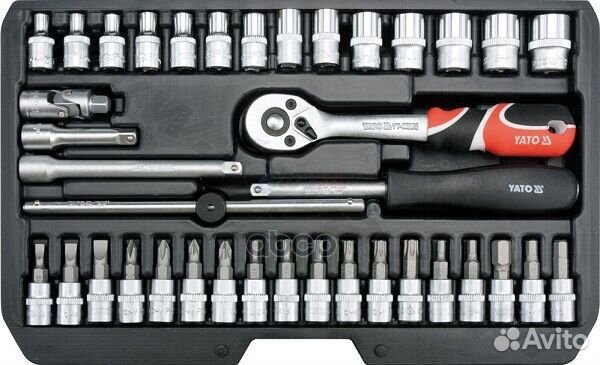 Набор инструментов 38 пр: 1/4, 6 гр YT-14471 yato