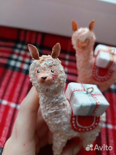 Ватные елочные игрушки