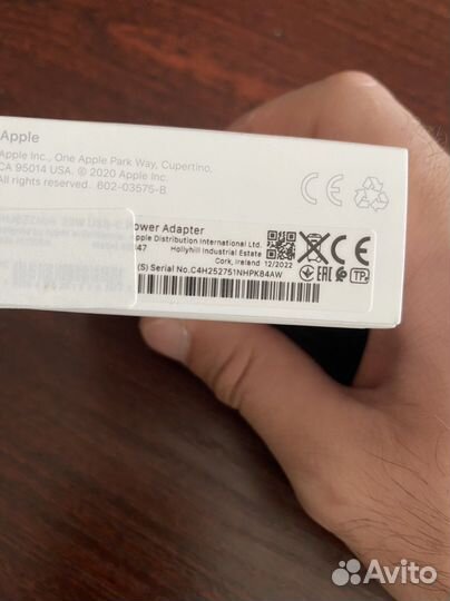 Блок питания apple 20w оригинал