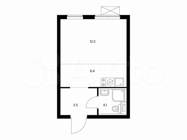 Квартира-студия, 25,5 м², 28/33 эт.