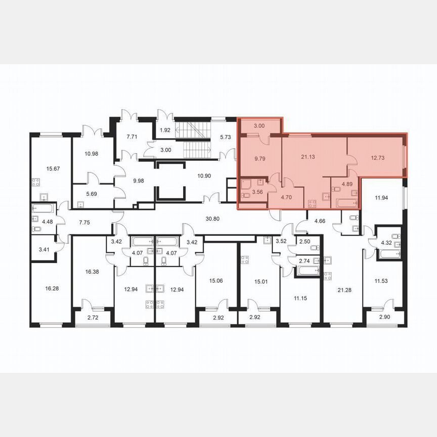 2-к. квартира, 58,3 м², 1/9 эт.