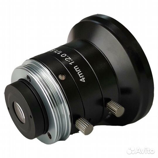 Объектив zlkc 4мм F2.0 C mount + micro 4/3 адаптер