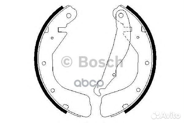 Колодки тормозные барабанные зад 09864872
