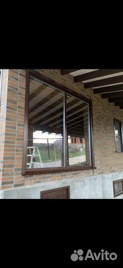 Окно витражное новое Рехау