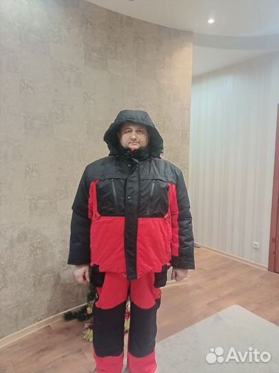 Зимний рыбацкий костюм Грант Arctic Red мембрана