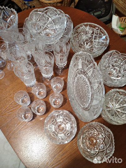 Хрусталь - салатники, фужеры, стопки, ваза