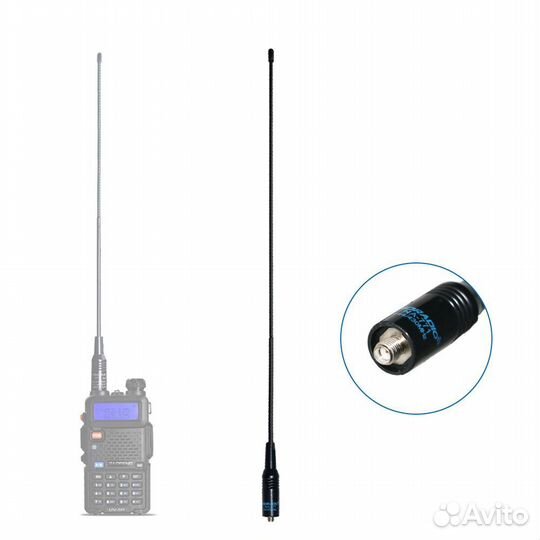 Двухдиапазонная антенна Nagoya NA-771 для рации