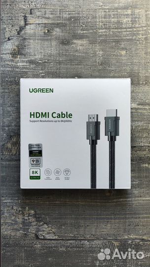 Кабель hdmi 2.1 ugreen 2 метра 8K