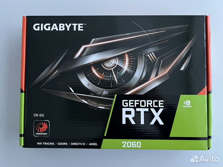 Видеокарта Gigabyte GeForce RTX 2060 D6 6G (2.0)