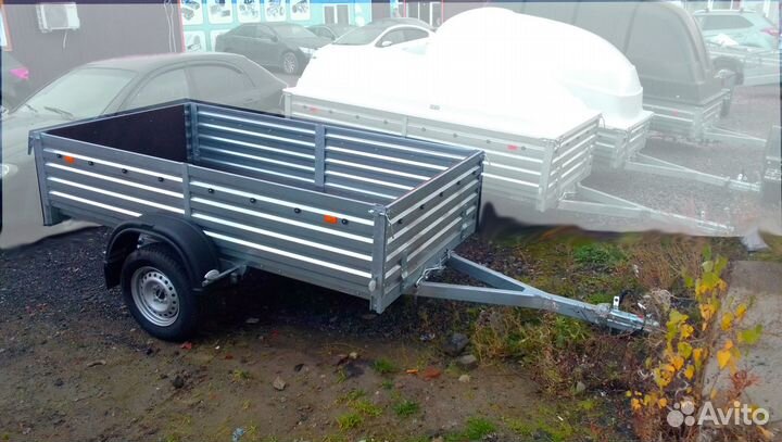 Априцеп мзса 04 с выс. бортом + оп.колесо + стяжка