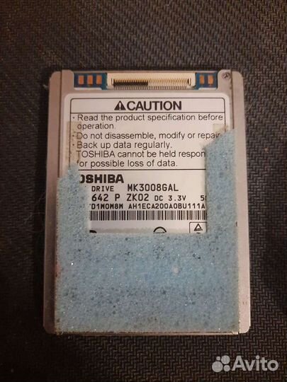 Жесткий диск 30gb от apple iPod classic toshiba