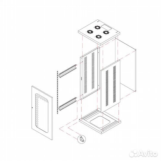 Рэковый шкаф EuroMet EU/R-36 HT 01514