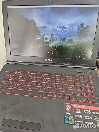 Игровой ноутбук MSI i7 gtx1060 6G