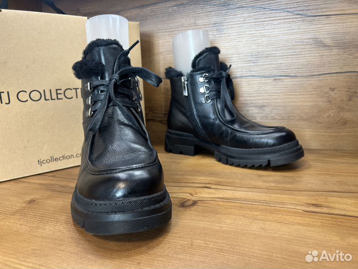 37р ботинки зимние tj collection кожа/мех