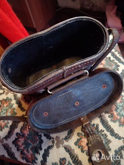 Футляр для бинокля кожаный винтаж