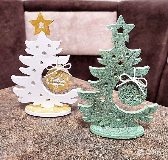 Новогодний сувенир из гипса