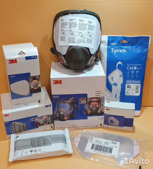 Маска респиратор 3м полнолицевая