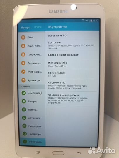 Планшет Samsung Galaxy Tab A7.0